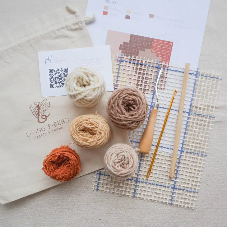 Earth Colors Fiber Art Hooking Kit – Brooklyn Haberdashery