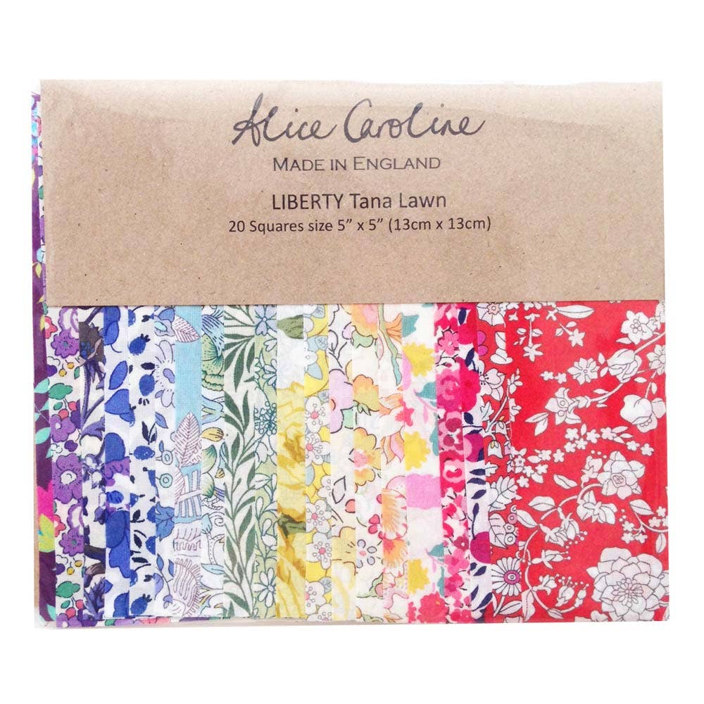 Liberty Tana Lawn Mixed Colours 2.5″ Charm Squares – Brooklyn