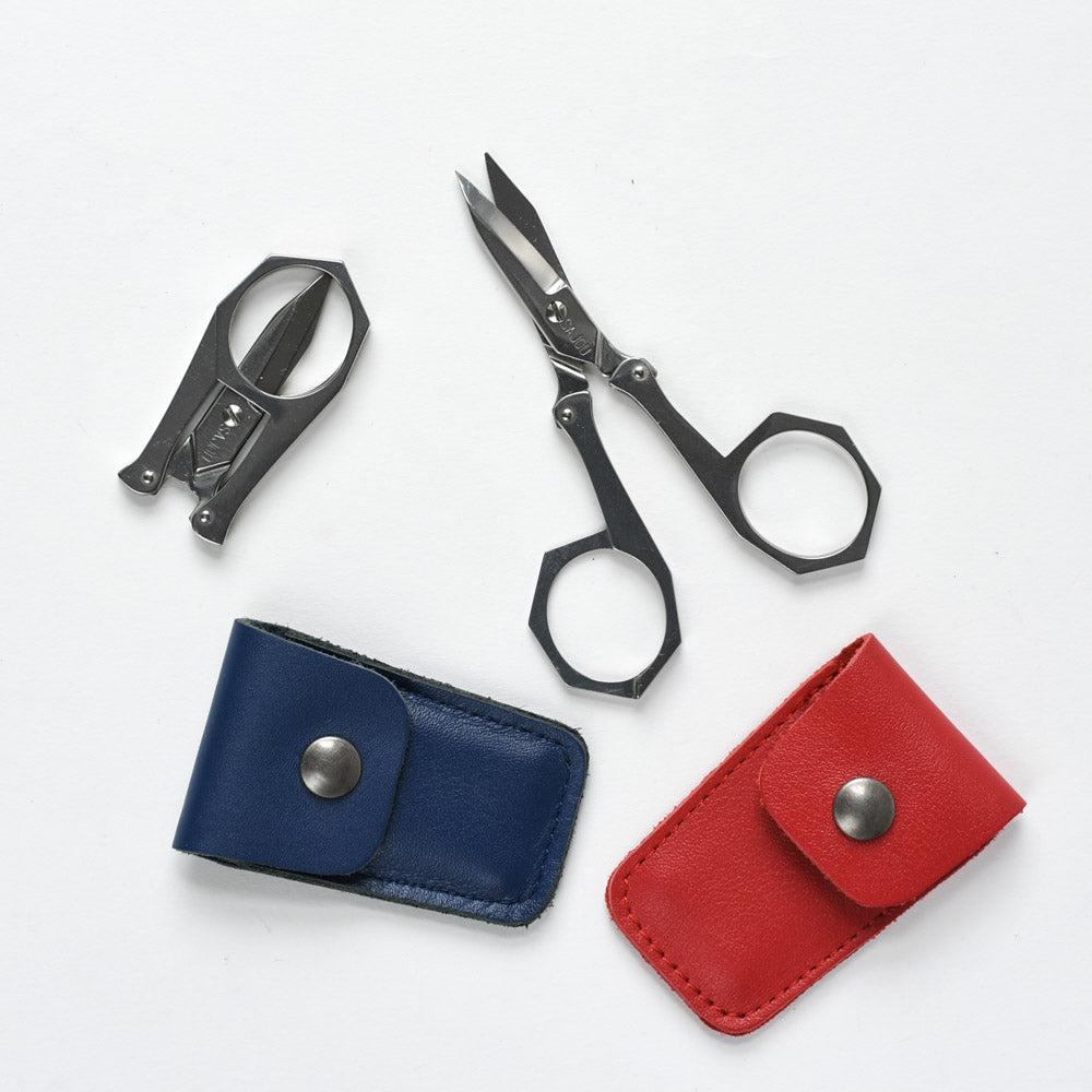 Portable Folding Stainless Steel Scissors Mini Folding Scissors Travel  Scissors Color Silver