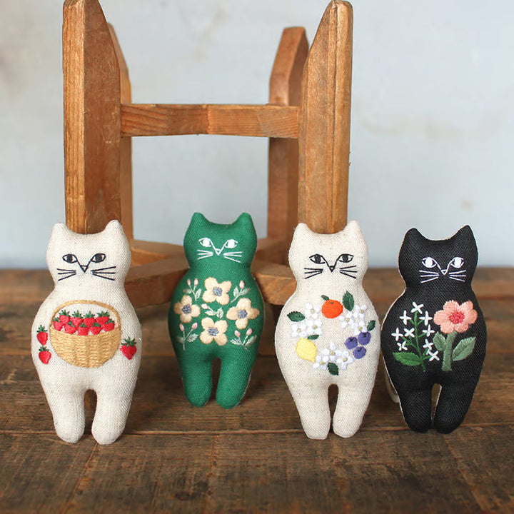 Cat Stuffie Embroidery Kits