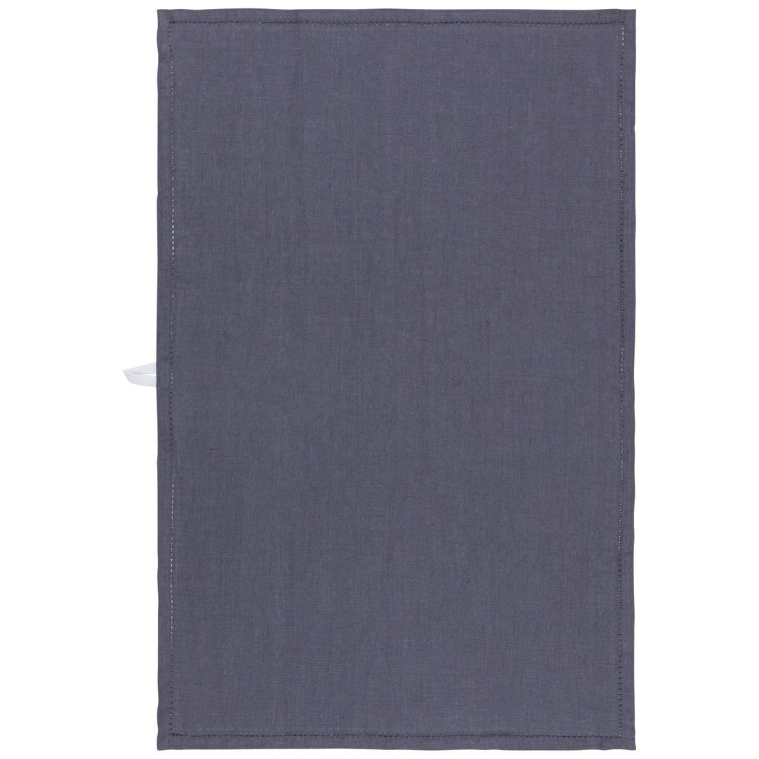 Charcoal Hemstitch Linen Dishtowel