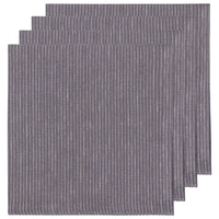 Shadow Pinstripe Linen Napkins Set of 4