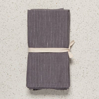 Shadow Pinstripe Linen Napkins Set of 4