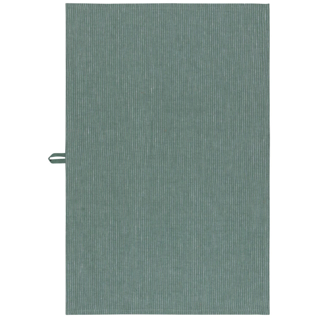 Jade Green Pinstripe Linen Dishtowel