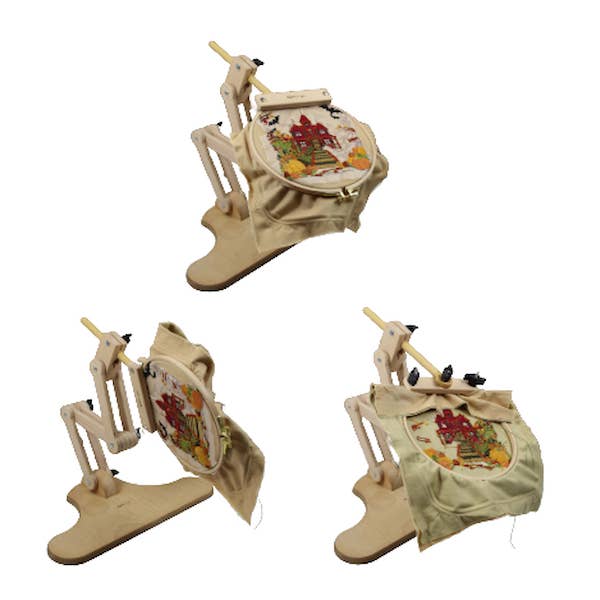 Embroidery Stand with Multi-Swivel Rotating Head