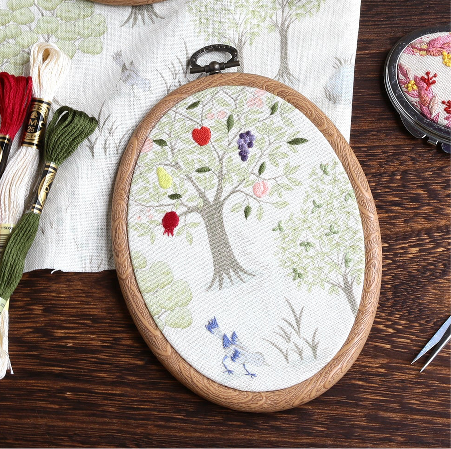 Fruit Trees Embroidery Set