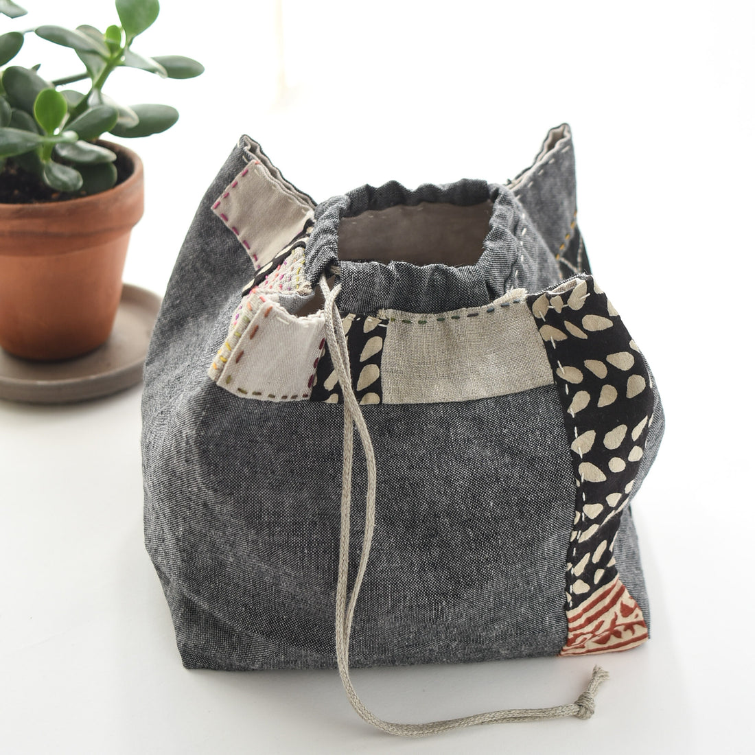 Modern Japanese Rice Pouch Pattern PDF by KZ Stevens