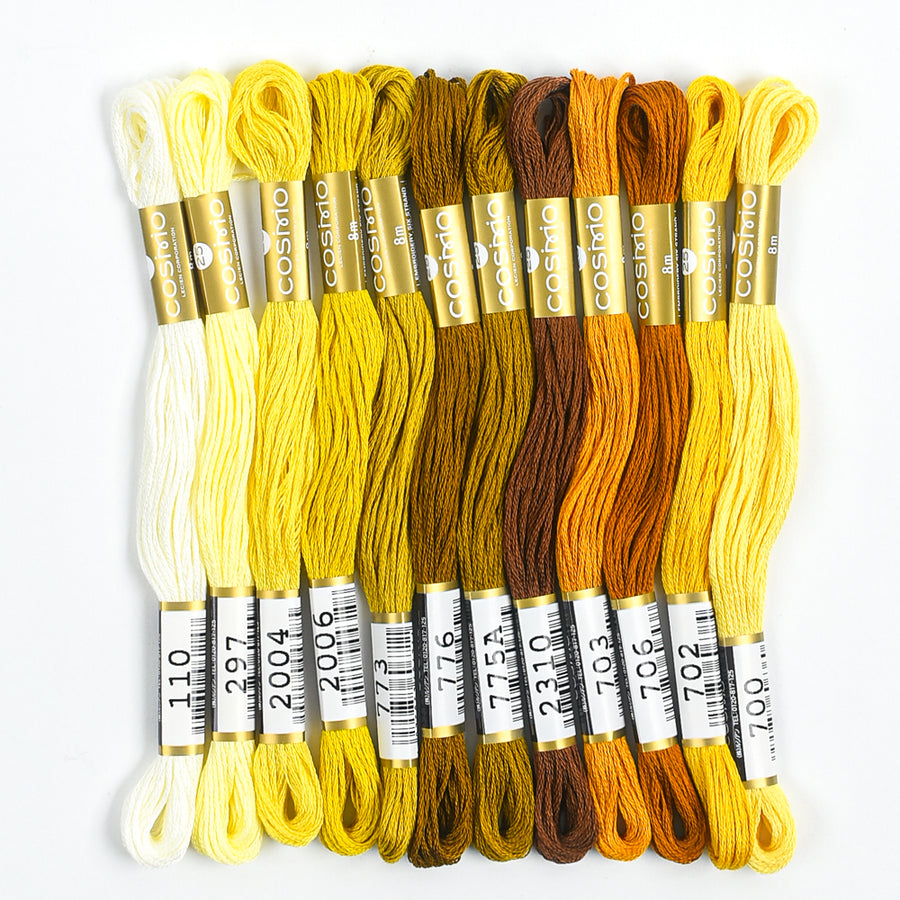 COSMO Embroidery Thread Pack - Golden Wheat