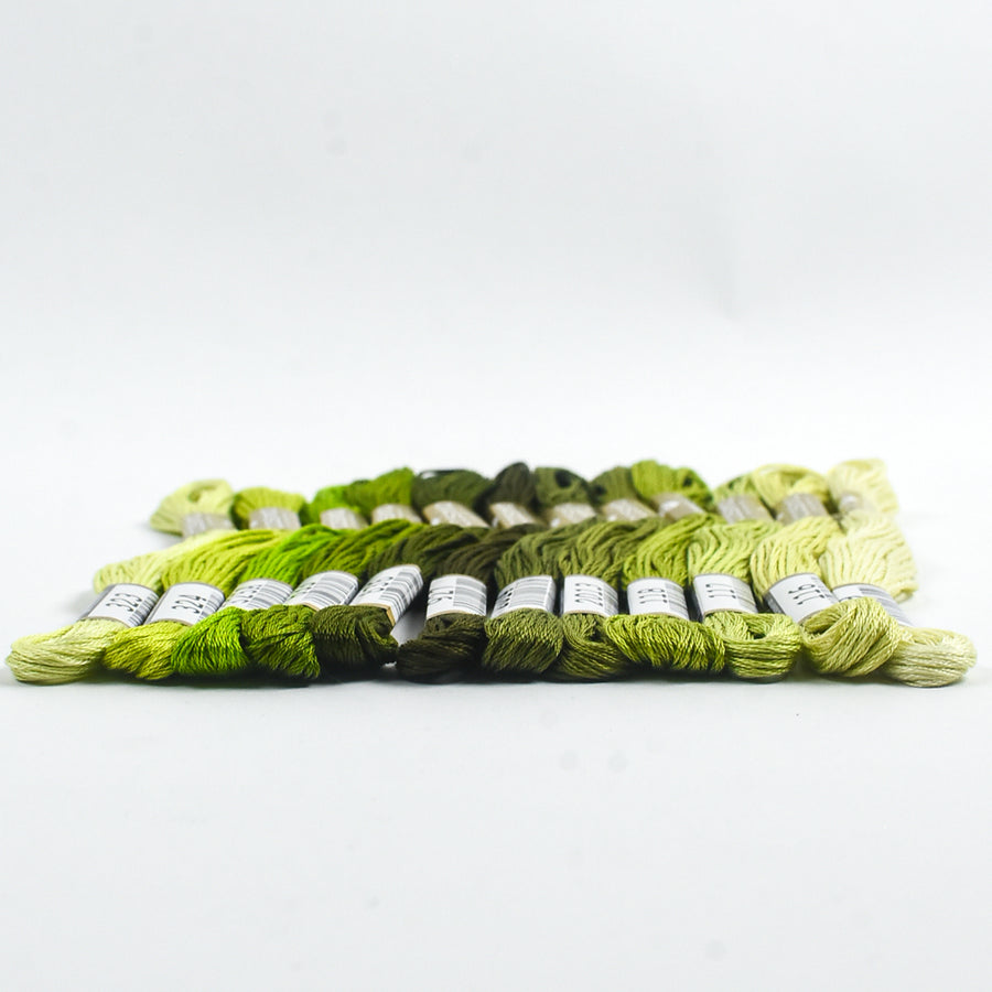 COSMO Embroidery Thread Pack - Leafy Green