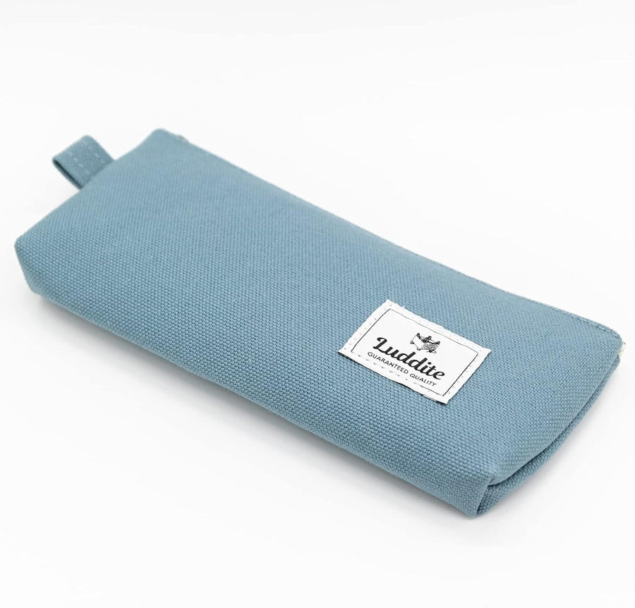 Kurashiki Canvas Pen Case - Gray