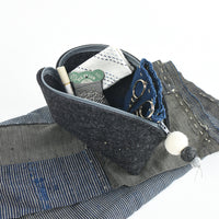 Brigid Wool Pouch - Coal