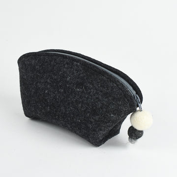 Brigid Wool Pouch - Coal