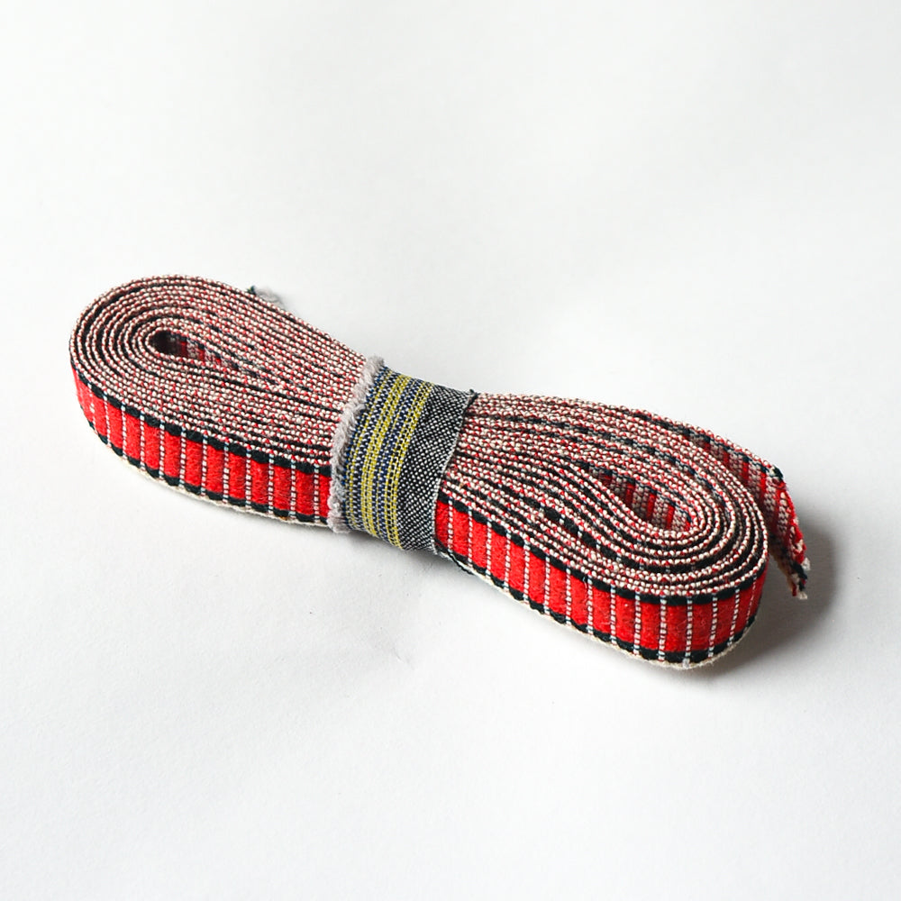 Hand Woven Trim from Greece - Red & Black