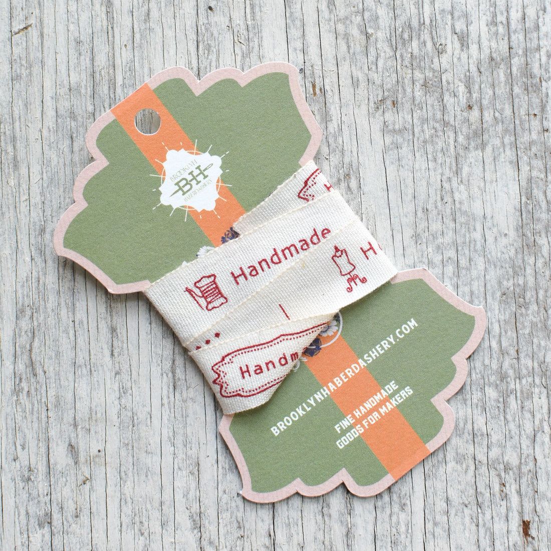 Twill Tape "Handmade"  Label Tags