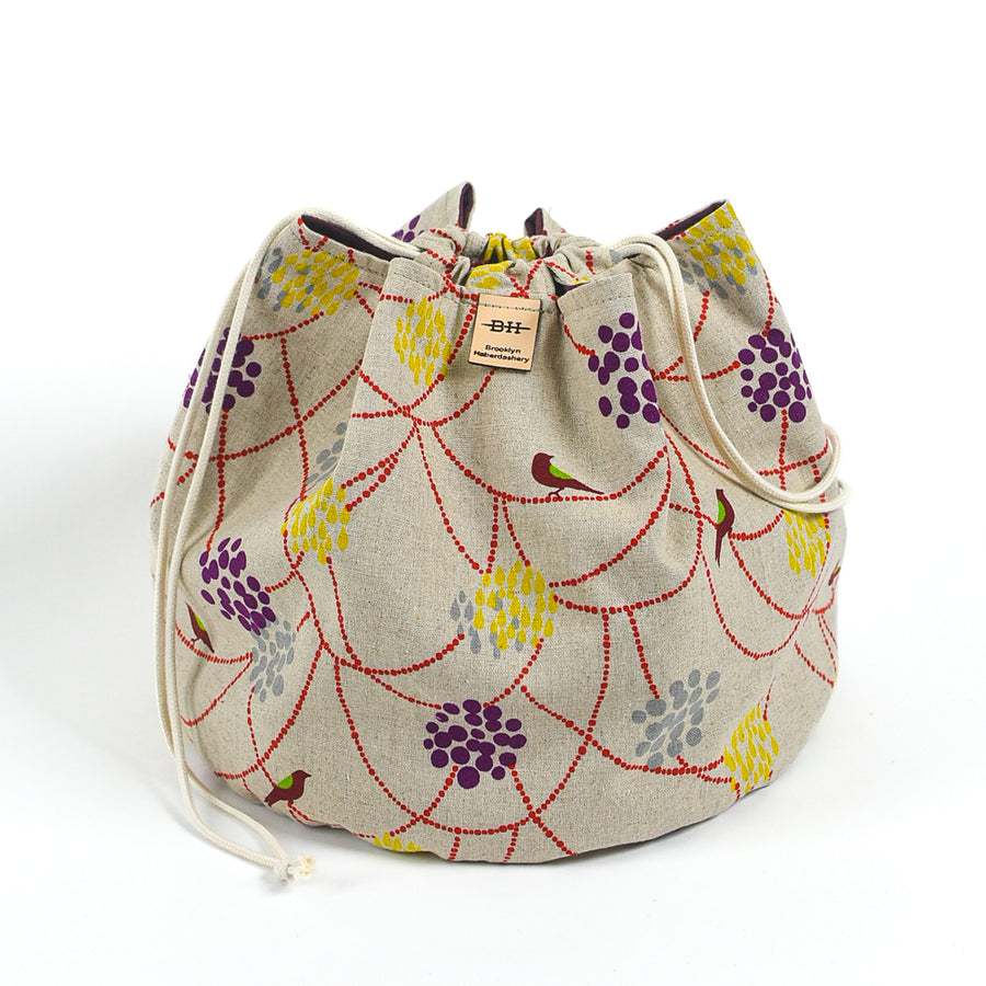 Asa Bucket Bag, Natural birdie