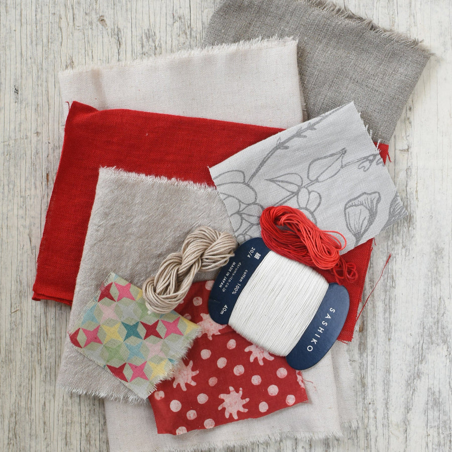 Fabric + Thread Bundle, Scarlet