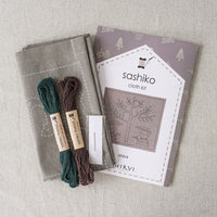 Hedgehog Woodlands Sashiko Kit by Hirvi