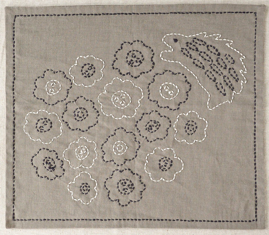 Hirvi Woodlands Sashiko Kit - Hedgehog