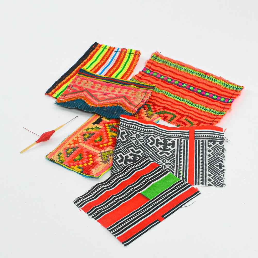 Upcycled Hmong Fabric Patch Kit