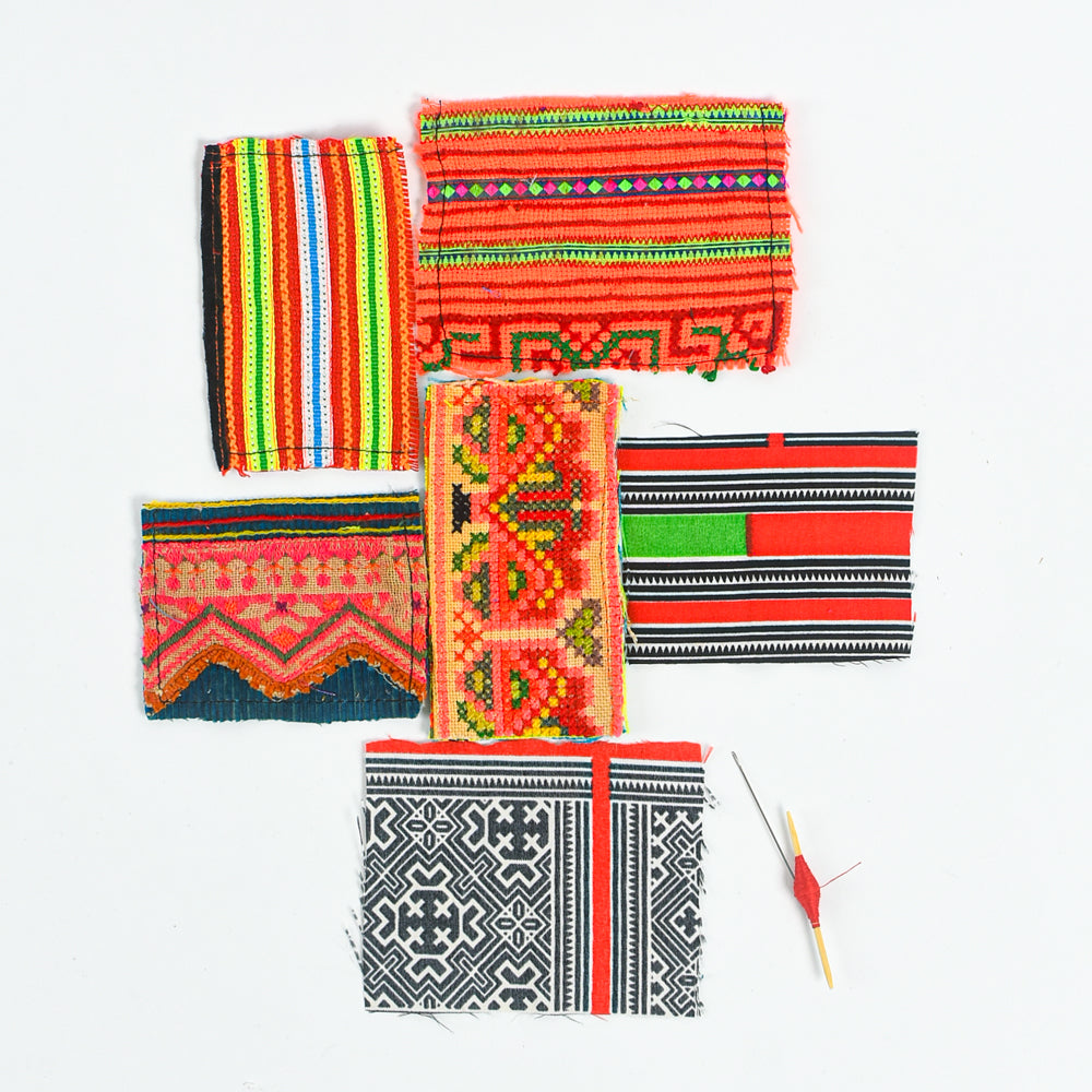 Upcycled Hmong Fabric Patch Kit