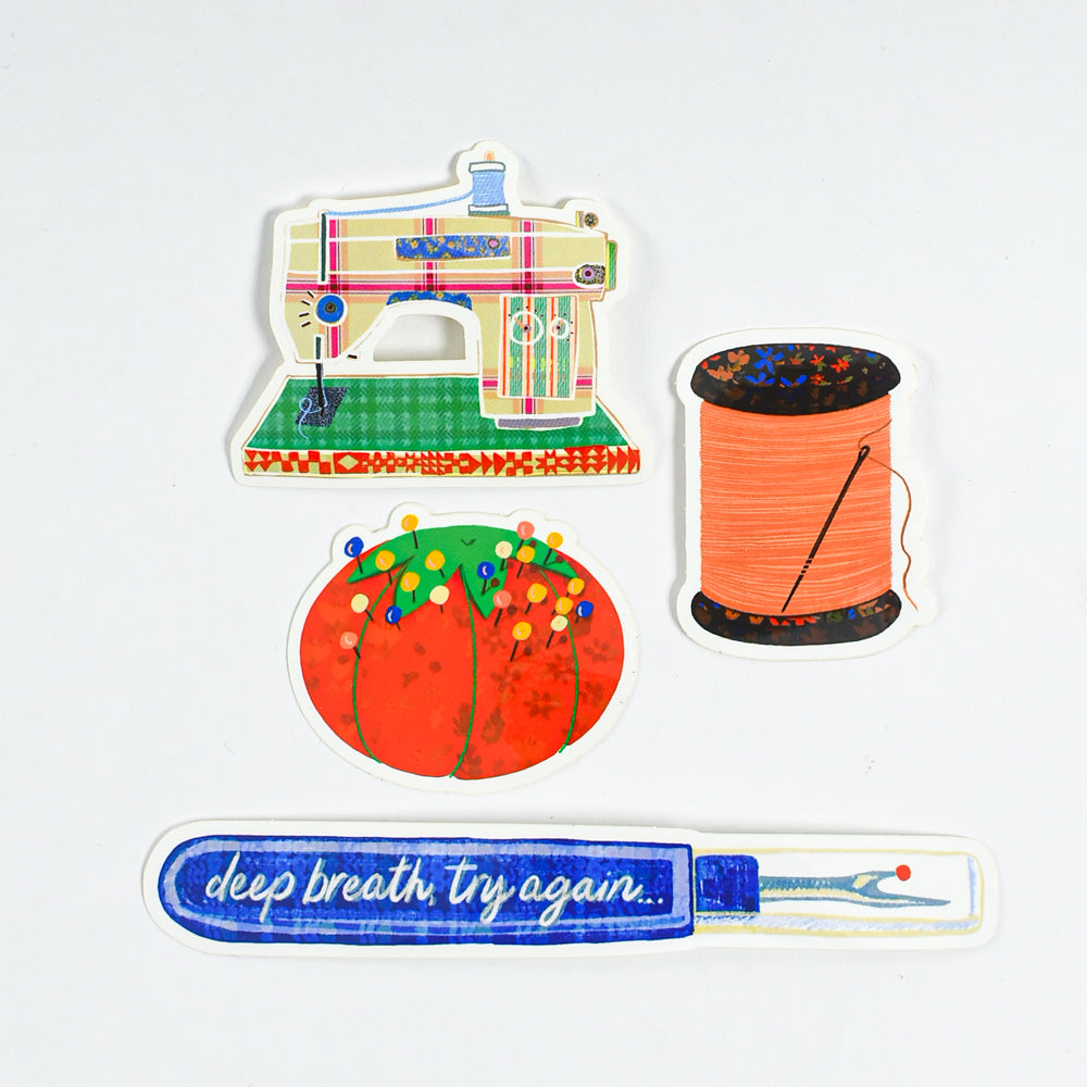 Retro Sewing Sticker Pack