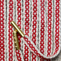 Chain Shoelace Weaving Kit, Red