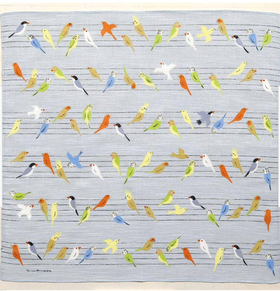 Birds Bandana by Yoko Matsumoto