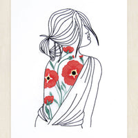 Portrait Poppies Embroidery Kit