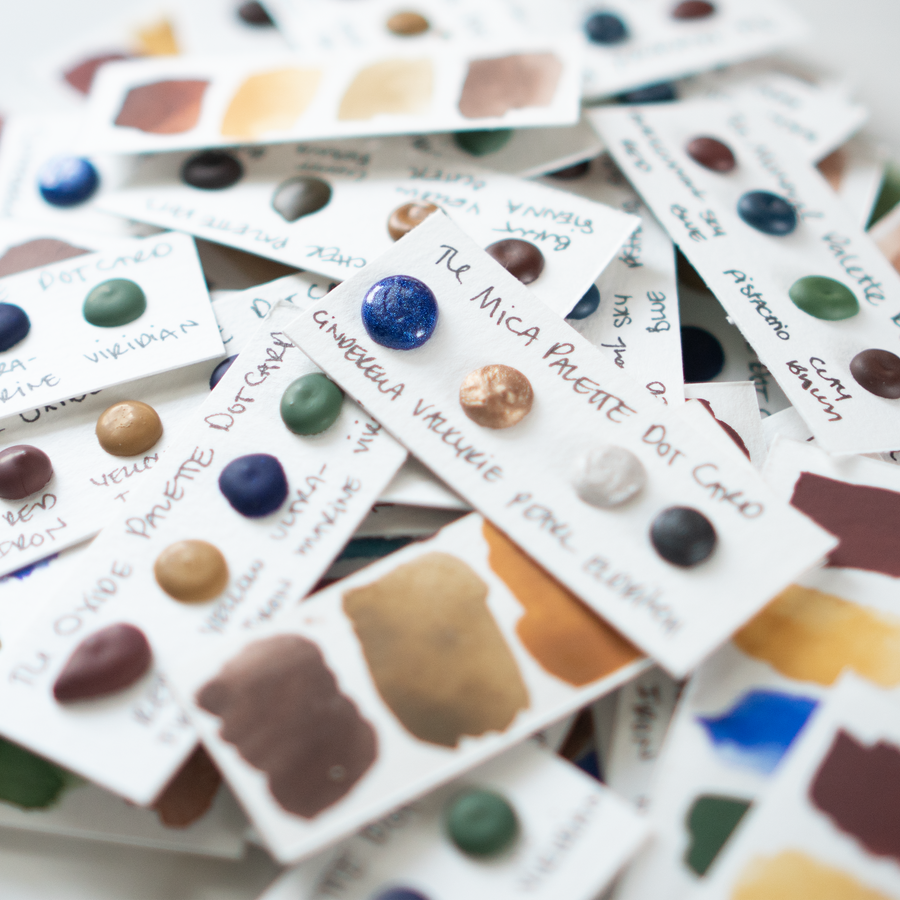 Oxide Palette Watercolor Dot Cards