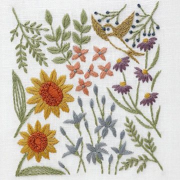 Midsummer Sketch Embroidery Kit by Alice Makabe