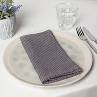 Shadow Pinstripe Linen Napkins Set of 4