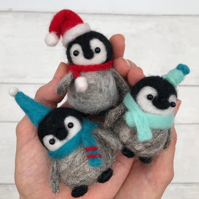 Penguins Needle Felting Kit