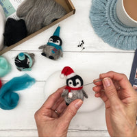 Penguins Needle Felting Kit