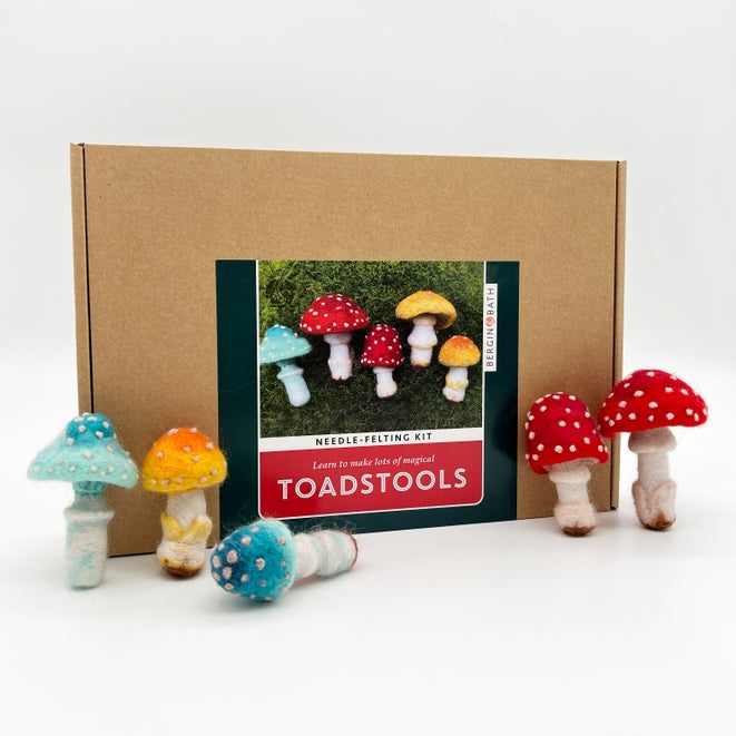 Toadstools Needle Felting Kit