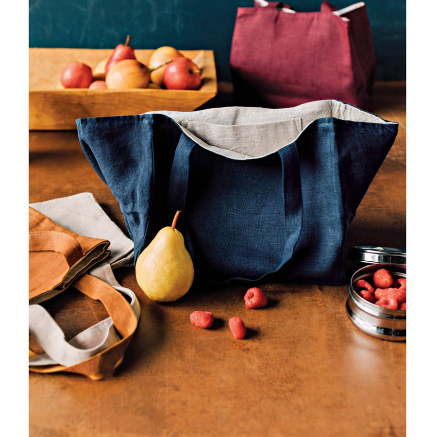 Linen Tote, Dove Gray