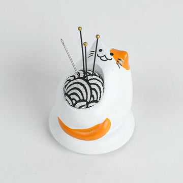 Lucky Cat Pin Cushion, Harlequin