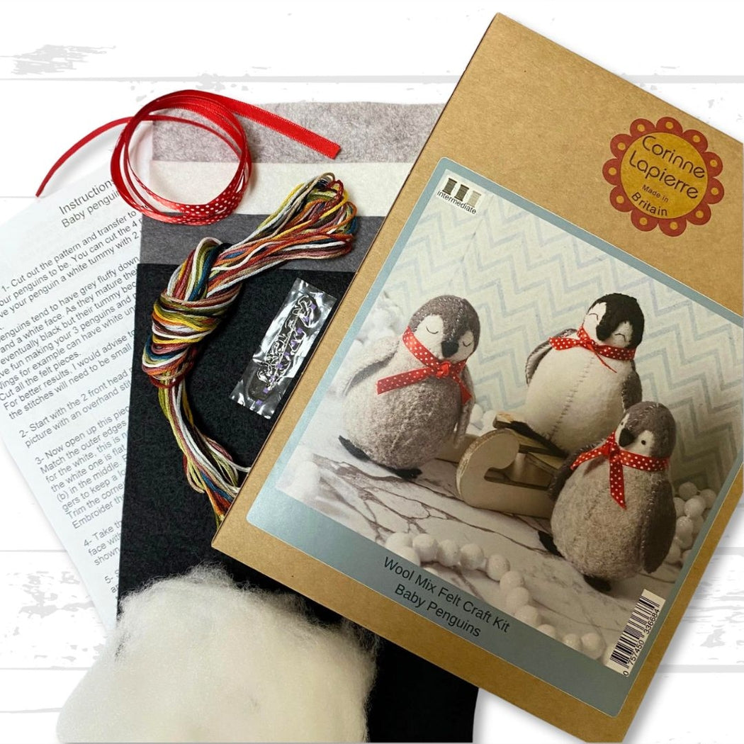 Baby Penguins Felt Crafting Kit