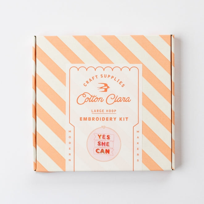 Yes She Can Embroidery Kit