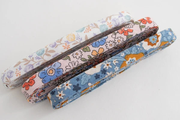 Bias Tape - Blue Floral