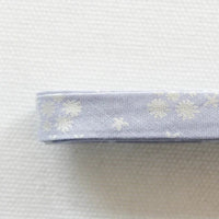 Bias Tape - Metallic Snow