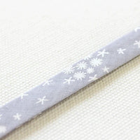 Bias Tape - Metallic Snow