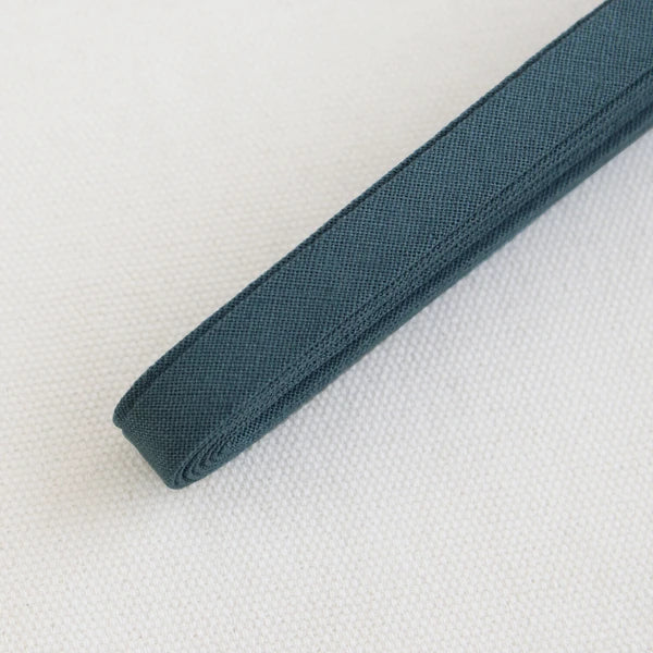 Linen Bias Tape - Blue Stone