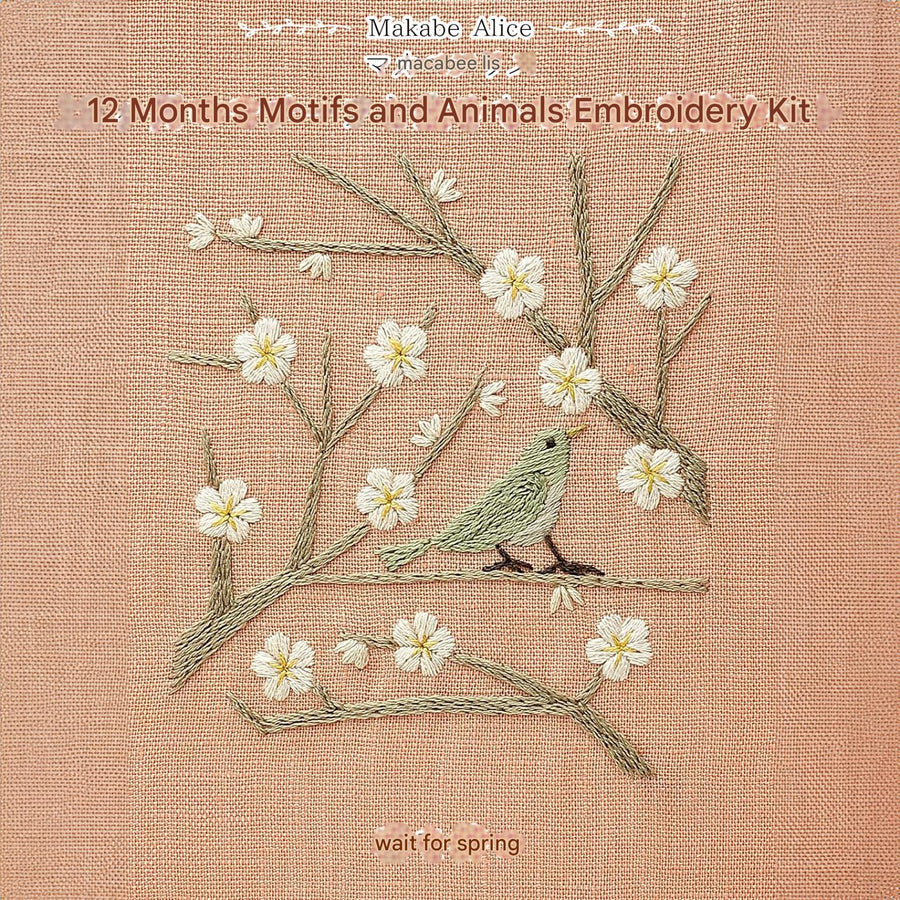 February "Waiting for Spring" Embroidery Kit by Alice Makabe