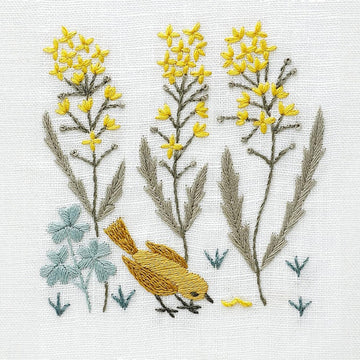 March "Enticed by the Spring Breeze" Embroidery Kit by Alice Makabe