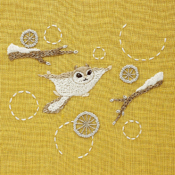 Ezo Flying Squirrel Embroidery Kit