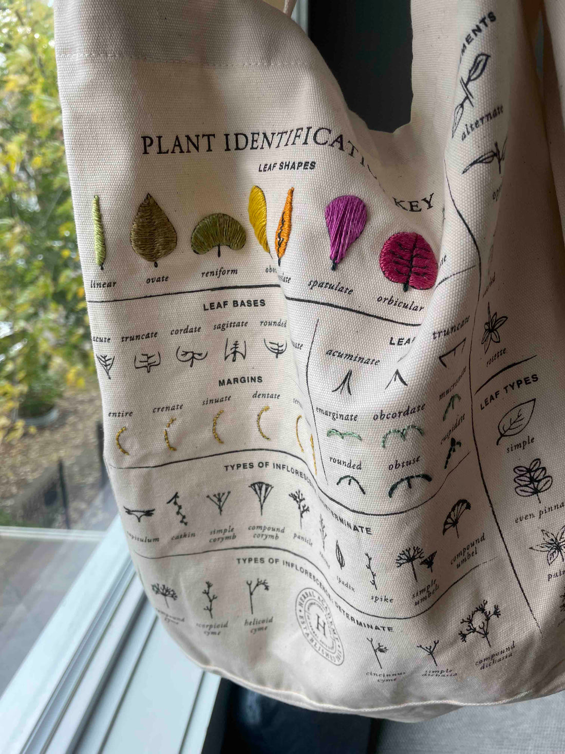 Plant Foraging Tote Embroidery Kit