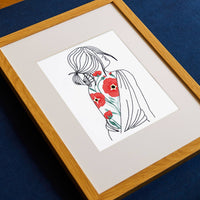 Portrait Poppies Embroidery Kit