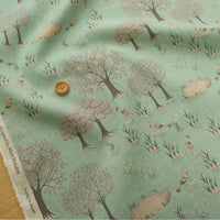 Fruit Trees Linen/Cotton Canvas, Green