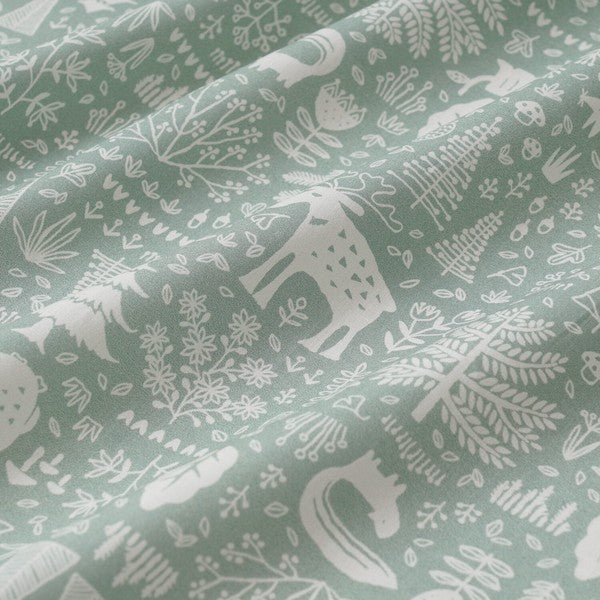 Scandi Forest Cotton Sheeting by Hirvi