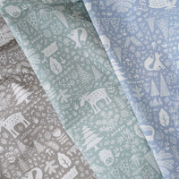 Scandi Forest Cotton Sheeting by Hirvi